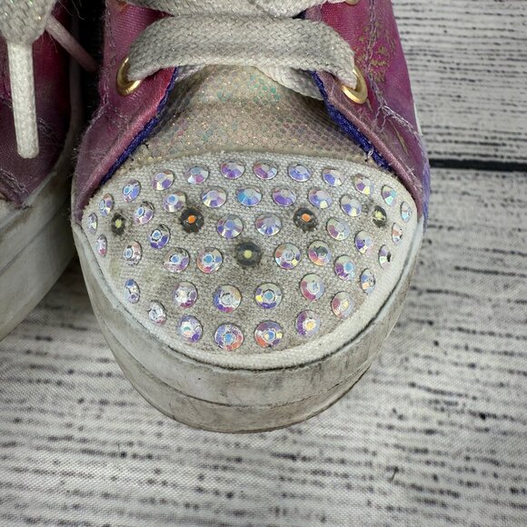 Sketchers Little Girls Twinkle Toes Unicorn Splash High Top Sneakers Sz 11 - Picture 2 of 9